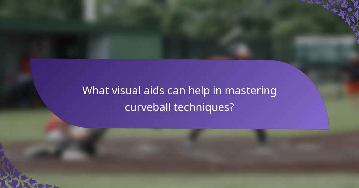 What visual aids can help in mastering curveball techniques?
